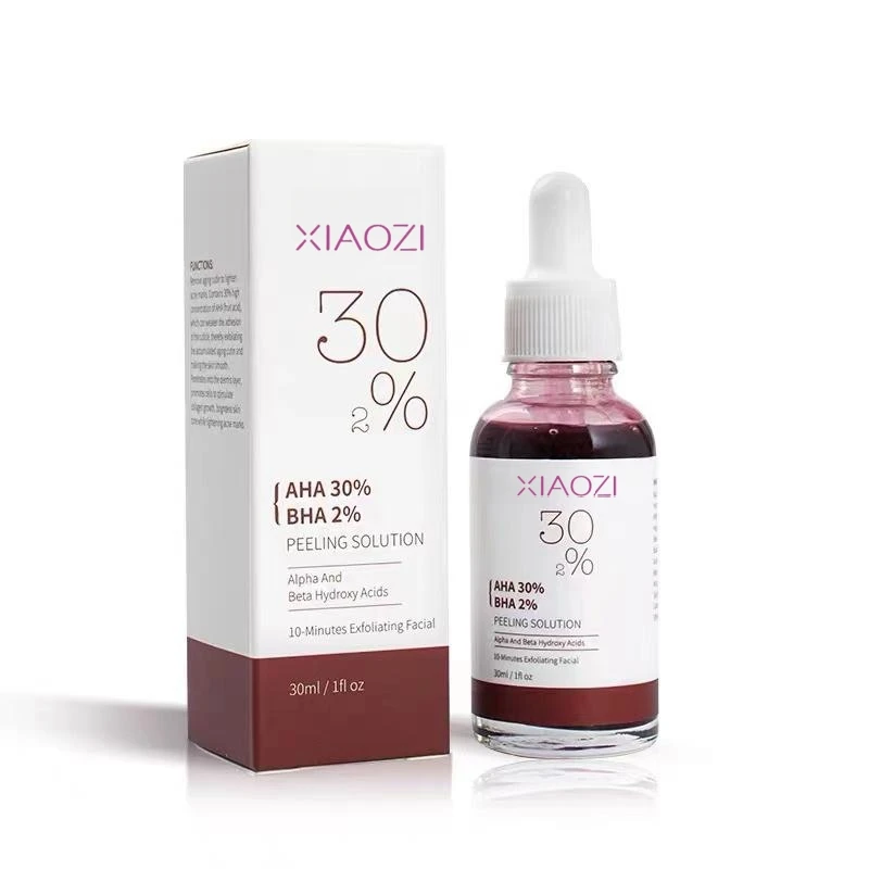 Hot sell Private Label Whitening Skin Care Exfoliating Remove Acne Scars Facial Serum Glycolic AHA 30% BHA 2% Peeling Solution