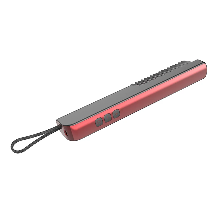  Новый мужской Светодиодный дисплей Портативный деловых поездок USB перезаряжаемая Беспроводная пластина с керамическим покрытием выпрямитель для волос