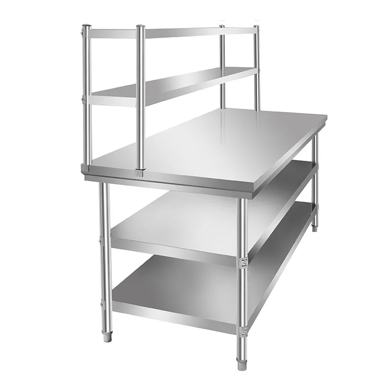 Factory Direct Selling 201 304 Industrial Kitchen Stainless Steel Work Table For Restaurant Kitchen Prep Table