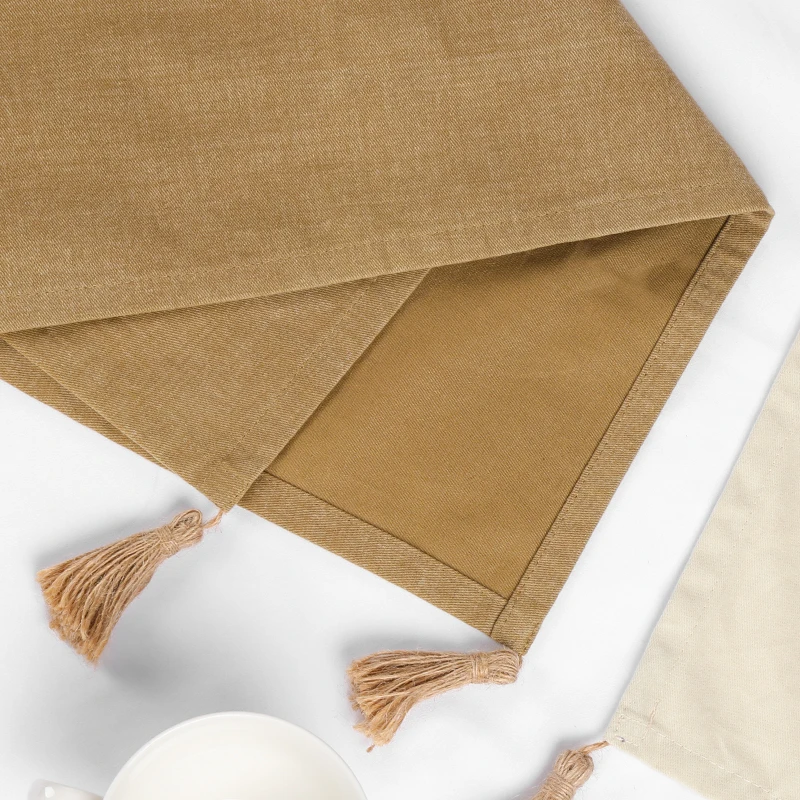 Rustic Burlap Christmas Table Runners for Bridal Dinning Decoration