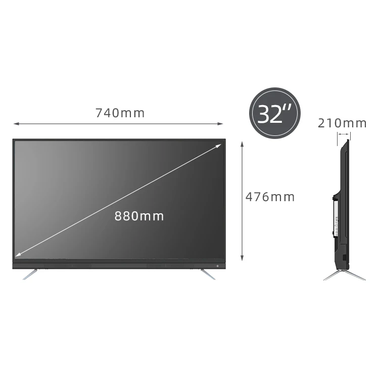  Производитель hd плоский экран смарт-телевизор 32 дюймов Саундбар led Телевизор с классовой