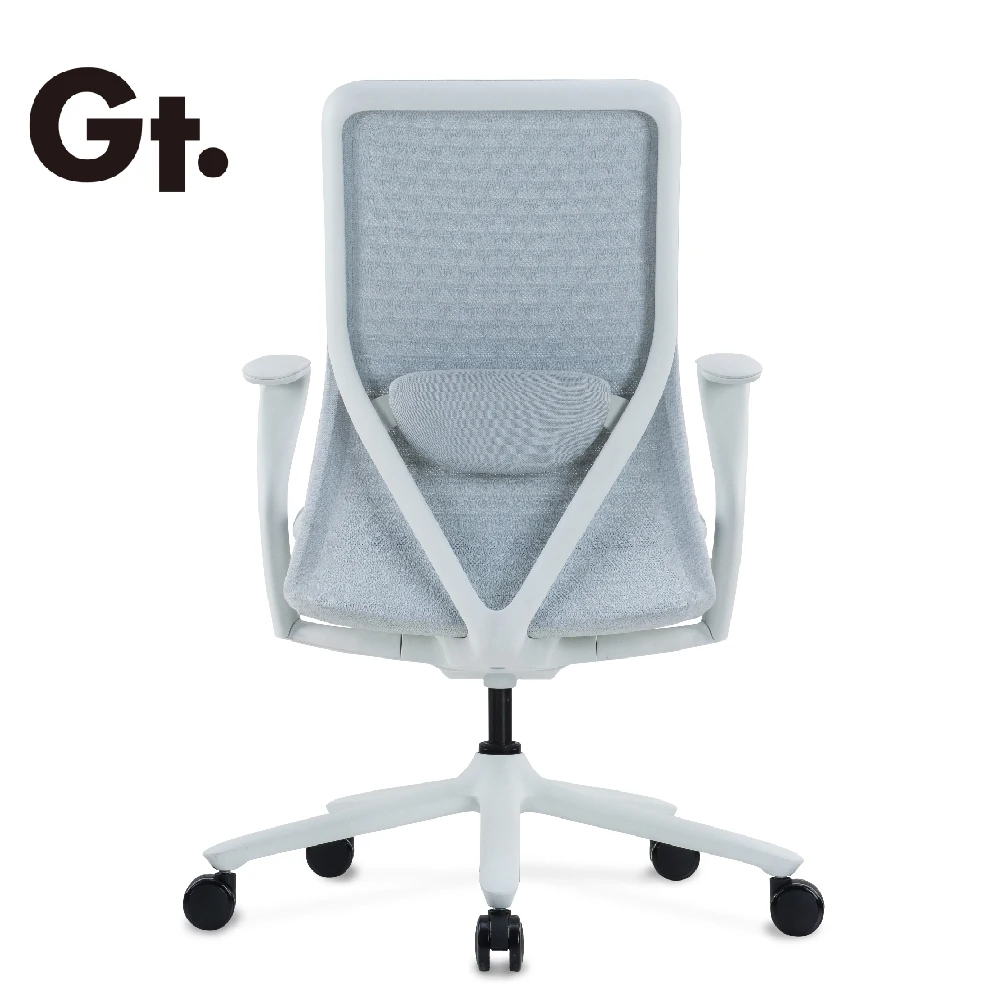 Modern Design Mid Back 3D Fabric Staff Swivel Chair With Lumbar Support