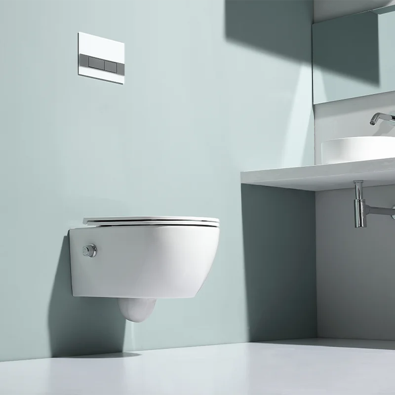 Luxury Sanitary Ware Wc wall Mounted Bowl Bidet Ceramic Tankless Rimless Wall Hung Toilet