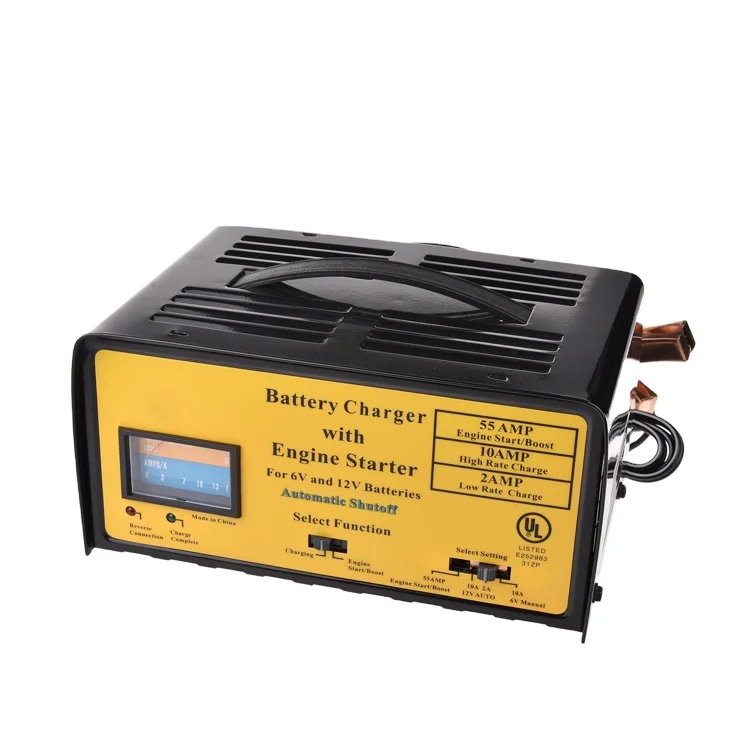 Great Warehouse 12 Volt Mobile Car Battery Charger with Plug-In Connection 1-Year Warranty