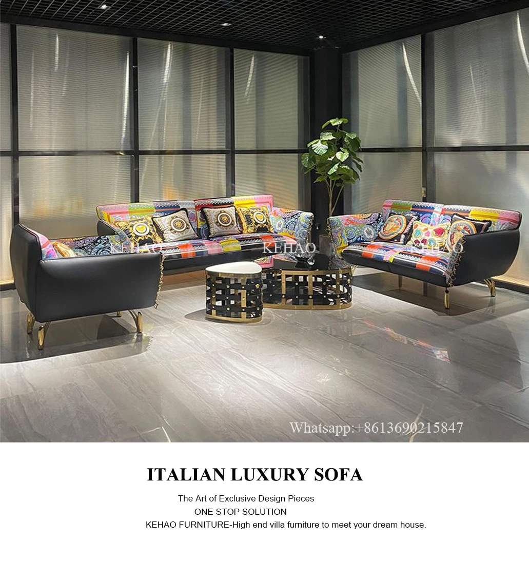 Hot Sale Popular New Design versaces Rhapsdy Sofa Luxury Modern Sofa Set Furniture Living Room Luxury Sofa