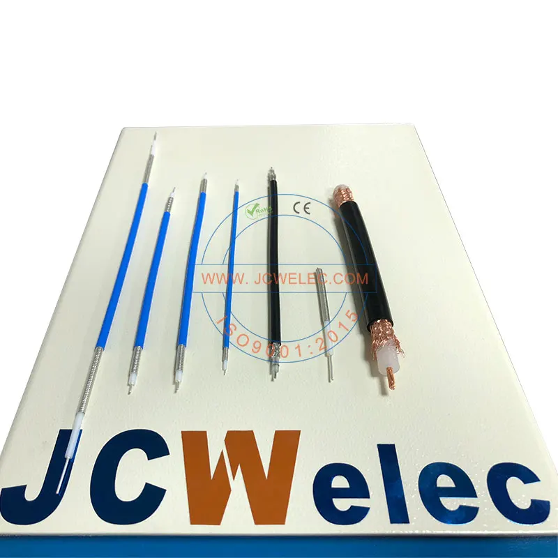 JCW-S600A classic model coax cable strip tool semi automatic coaxial wire rotary stripping machine
