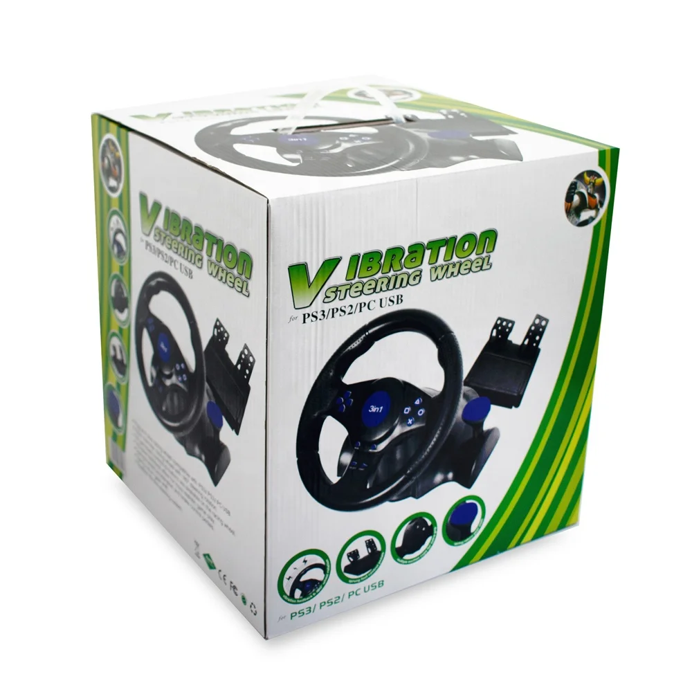 Игровое гоночное Рулевое колесо для PS3 PS2 PC 3in1 видеоигр