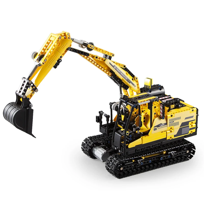 CADA C51026 High-tech Rock Man Remote Control Crane Truck Building Blocks Toys For Gifts building toys