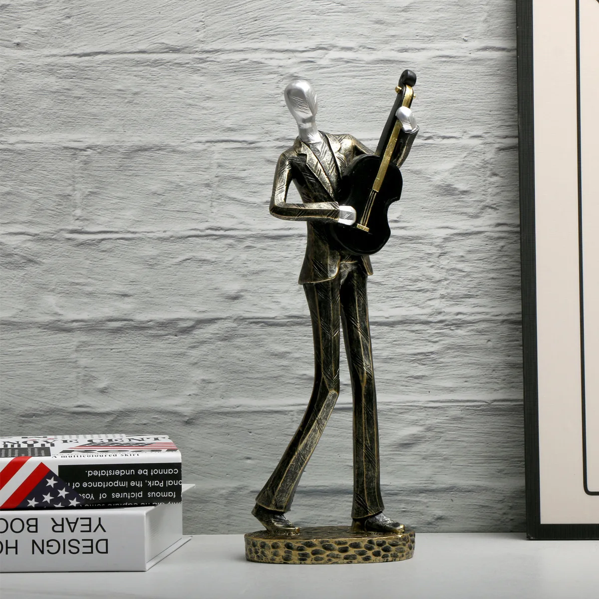 Resin Jazz Band Singers Figurine home decor Rock Music Jazz Statue
