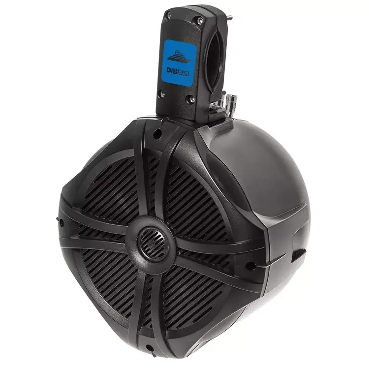 DIBEISI hot sale high power 500 watts full range marine speaker waterproof 8 inch marine tower speaker RGB for boat  yacht use