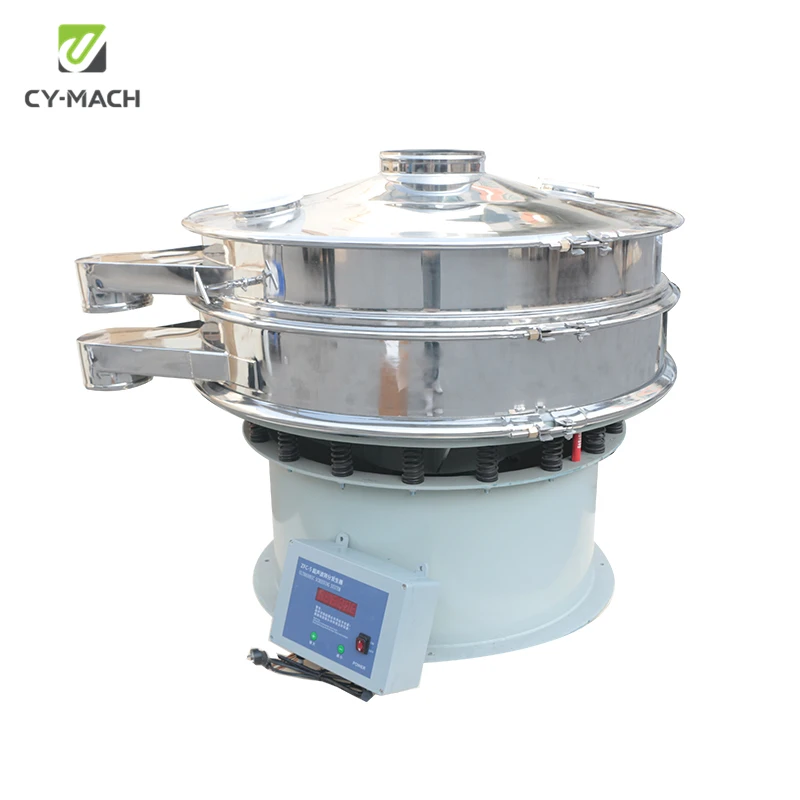 hot automatic durable stainless steel  ultrasonic vibration sieve screen machine for herb / bread / tea powder