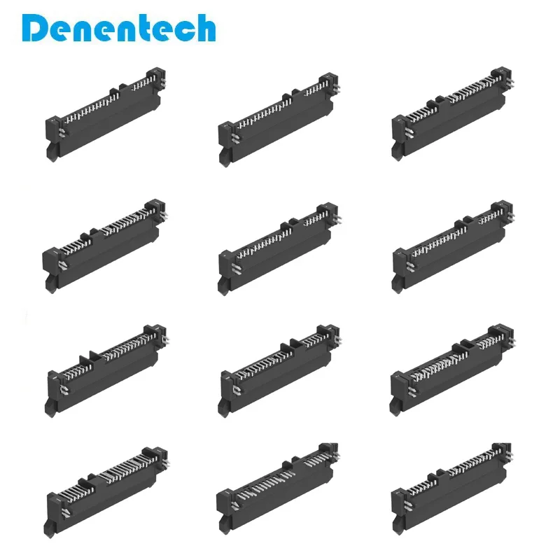 Denentech Customized SATA 7+15P sata cable Female H4.5 Straight SMT SATA Connector