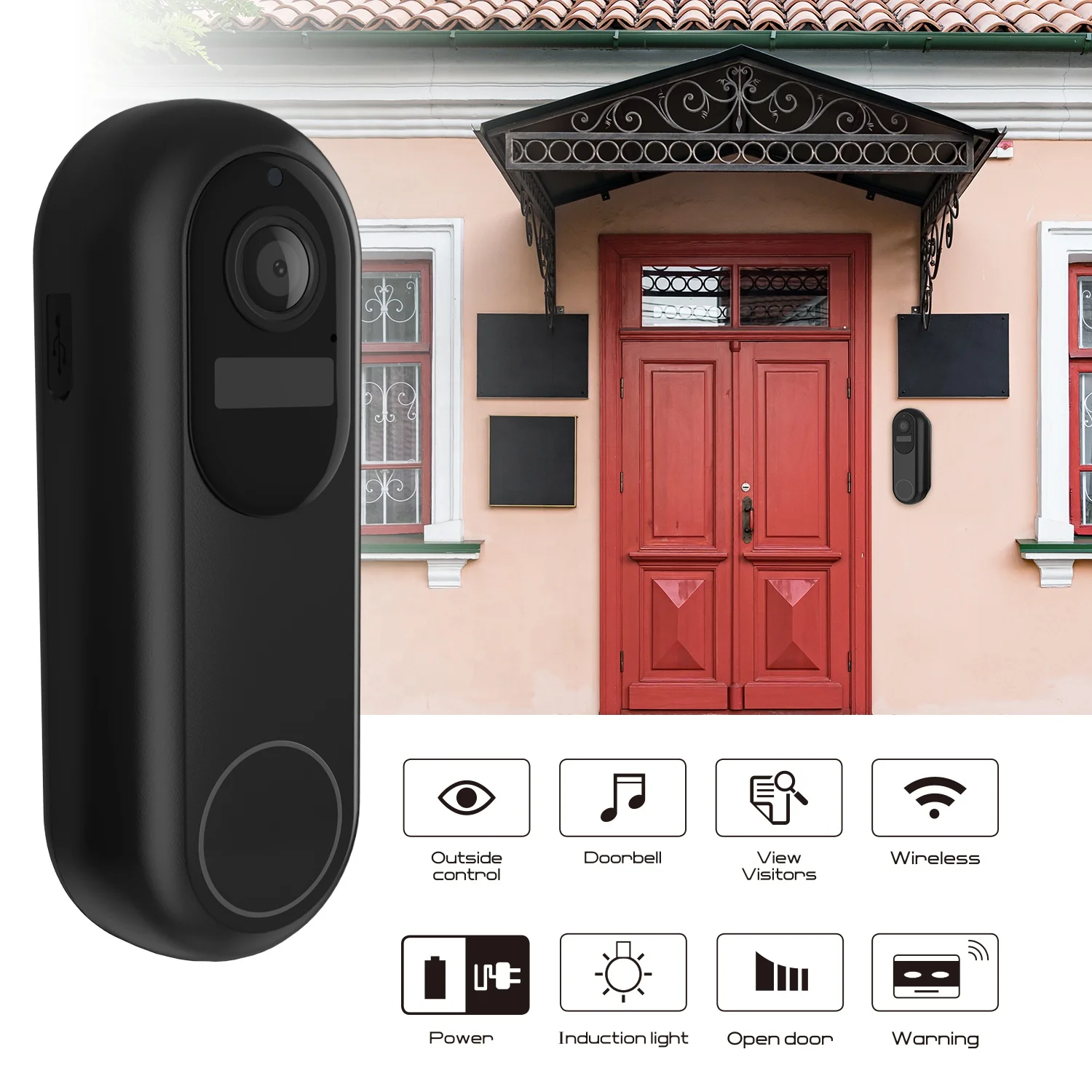 Hot Selling video doorbell high quality cheapest price 1080p full hd waterproof wifi video camera doorbell