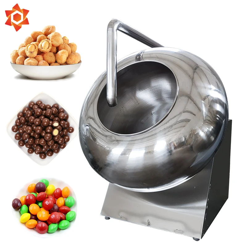 Almond sugar coating machine sugar automatic film pellet tablet coater thin film coating machine for tablet