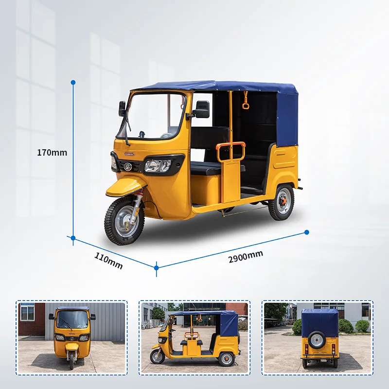 CKD SKD 12inch 3wheel electric tricycle motorcycle 2000W 40km/h speed 100km range electric tricycle from china