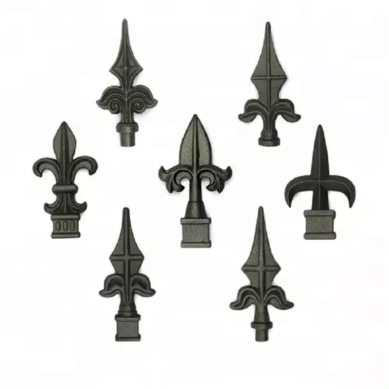 Latest Russian Design Hot Sale Factory Metal Cast Steel Forged Spearheads for Fences Gates Decorative Accessories