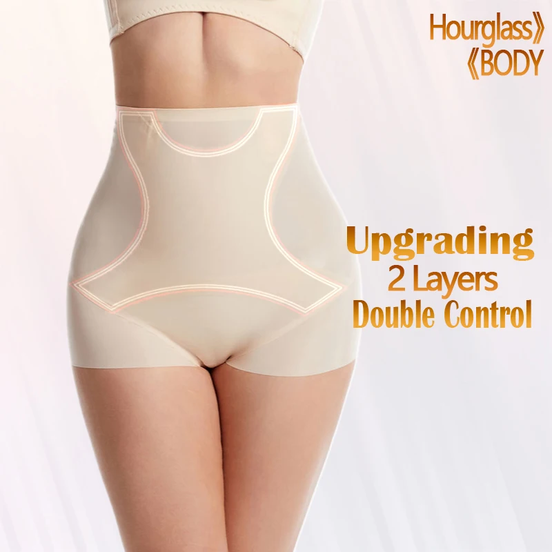 Plus Size Women Shapewear High Waist Tummy Control Girdle Seamless Invisible High Quality Shapewear Panties Butt Lifter Standard