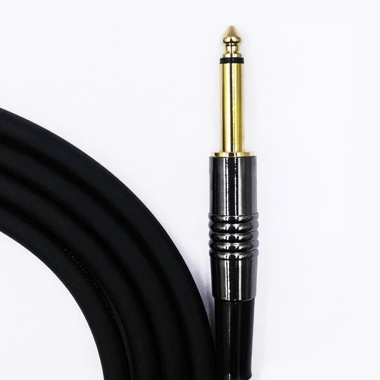 Guitar Instrument Cable 10 Feet, 10ft , 3 meters Straight 1/4-Inch TS to Right angle 1/4-Inch TS Guitar Cable