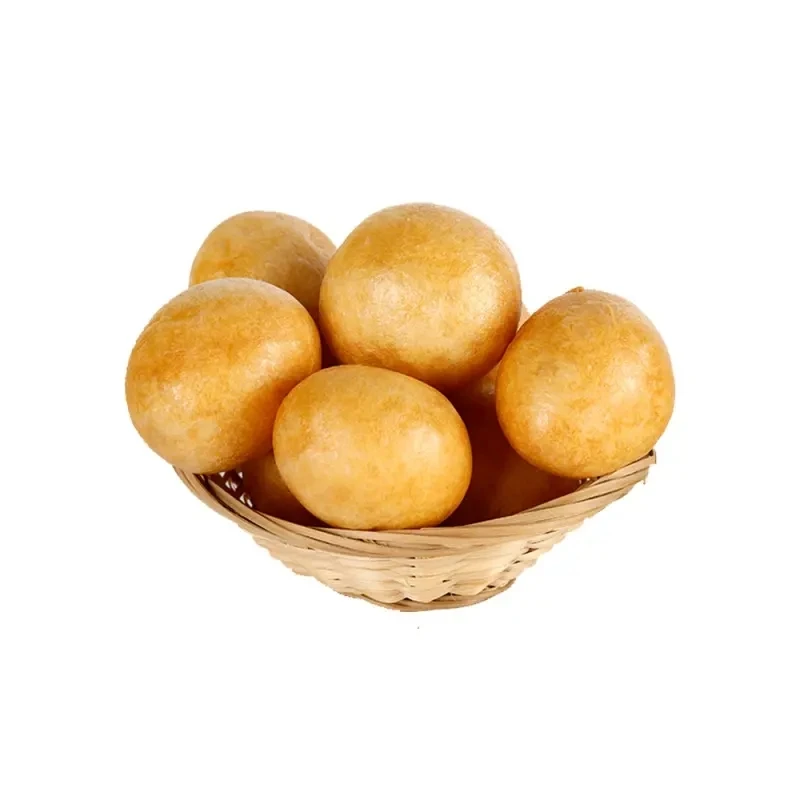 HACCP Certified Weiyang Brand Fried Wheat Gluten Ball Fried Round Gluten Oiled Gluten