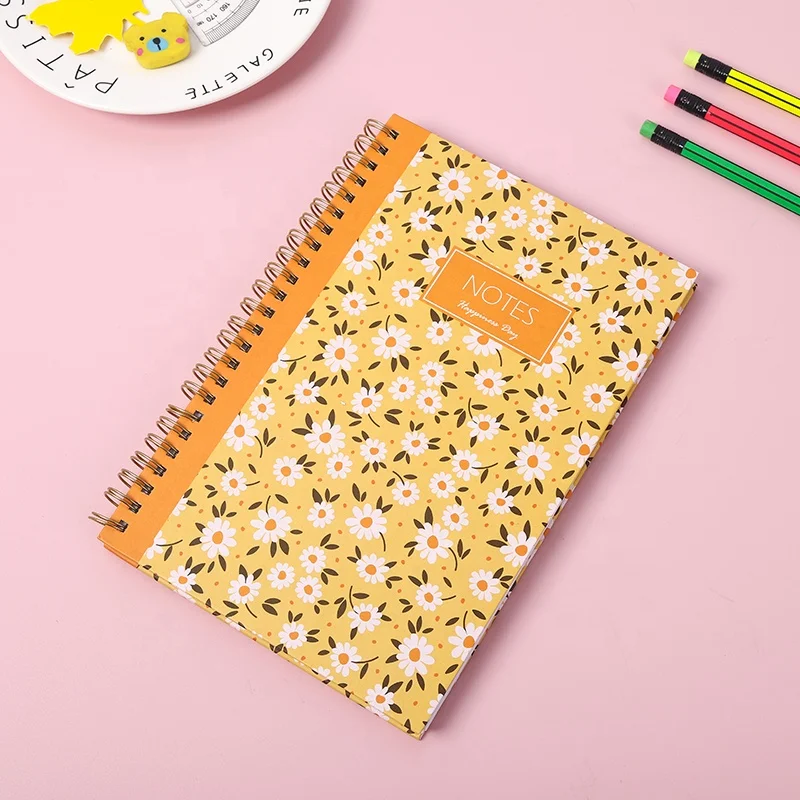 Europe Customize Hardcover Vintage A5 Spiral Notebook Journal Stationary Notepad Notebooks Custom Printed