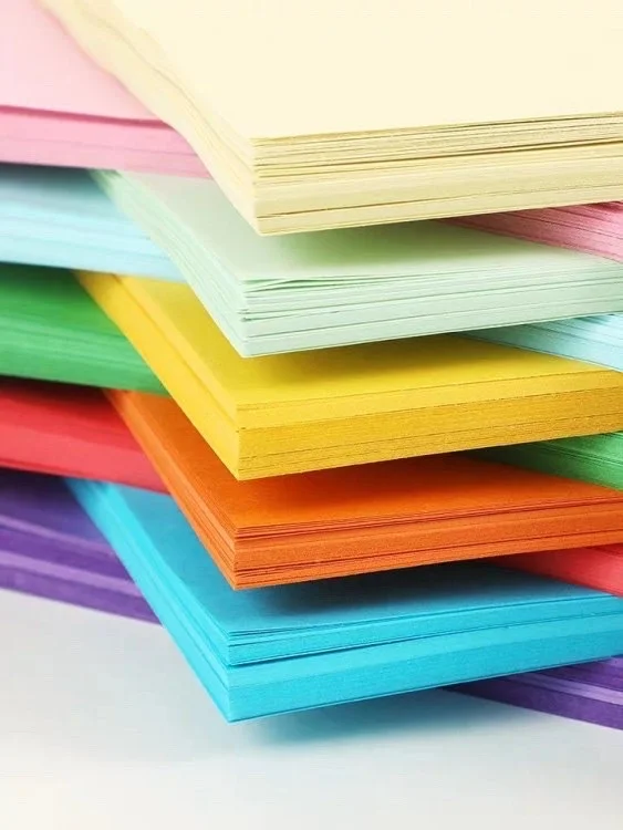 Stationary Multi-colored Color Offset Bond Paper Board Folder with 3pcs Box