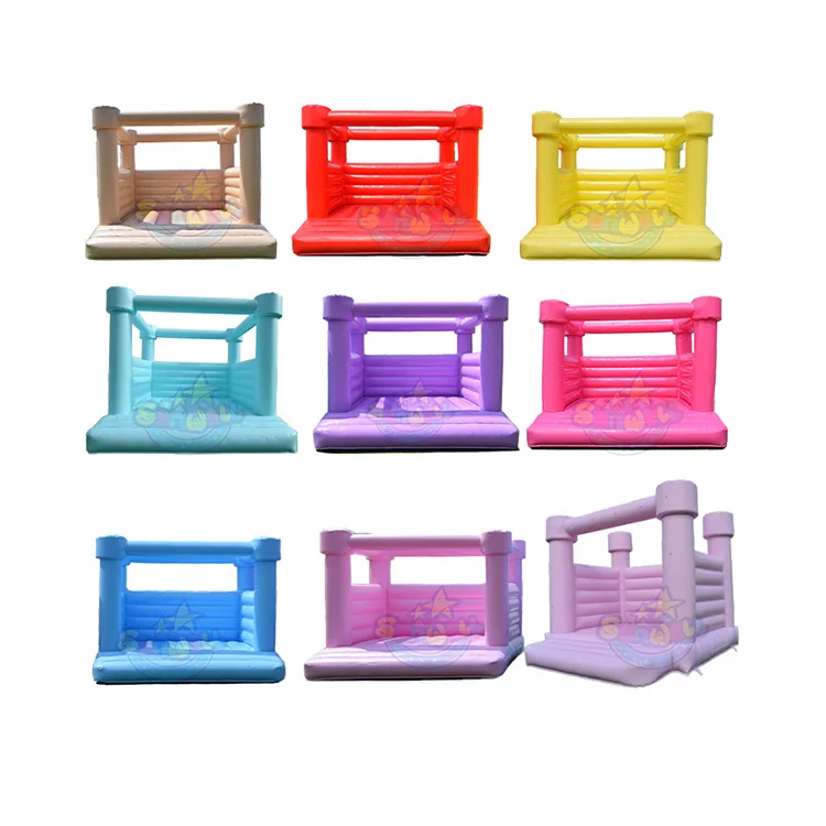 Custom White Inflatable Wedding Bounce Castle Wedding Bouncer Wedding Bouncy Castle Bounce House PVC 1 Piece Unisex 24 Months