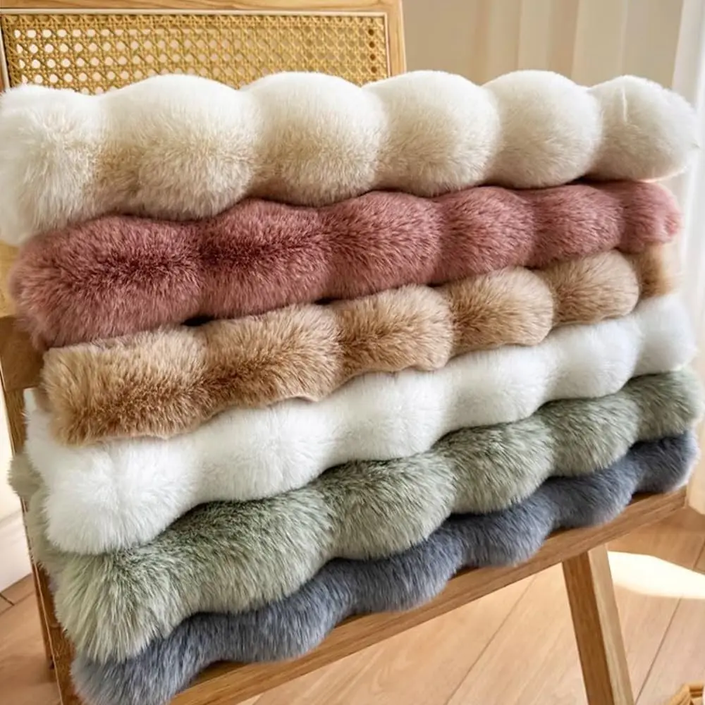 Super Soft Fluffy Faux Fur Sheepskin Rugs Rectangle Fuzzy Carpet for Living Room Bedroom Machine Washable Shaggy Nursery Rug