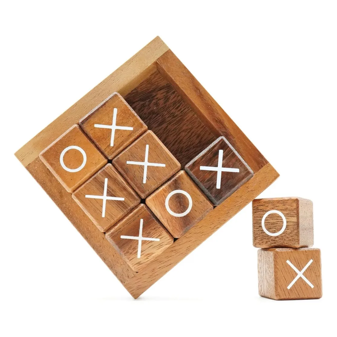 Tic Tac Toe для детей и взрослых журнальный столик декор для гостиной и настольный декор Семейные игры ночные классические настольные игры Дерево деревенский