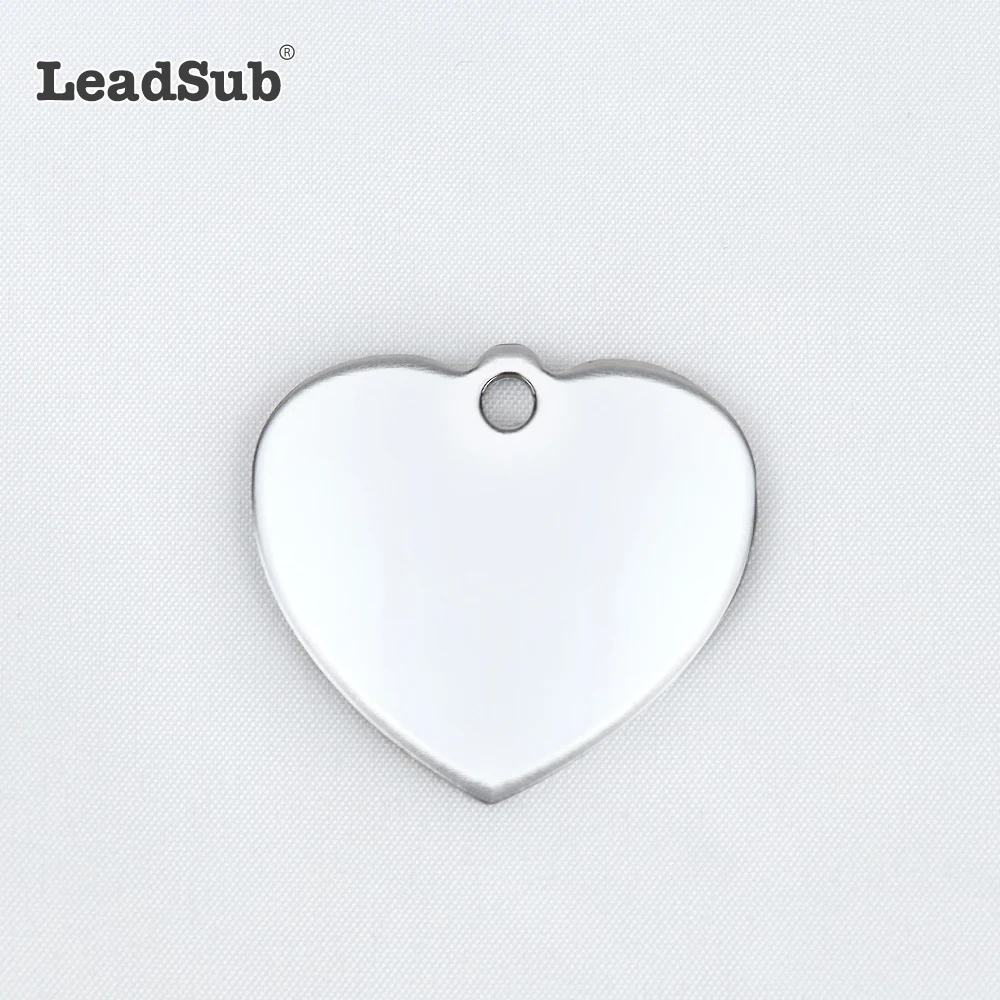 Custom laser engraved metal necklace customised plain blank pet id tag stainless steel sublimation dog tag pendant with logo