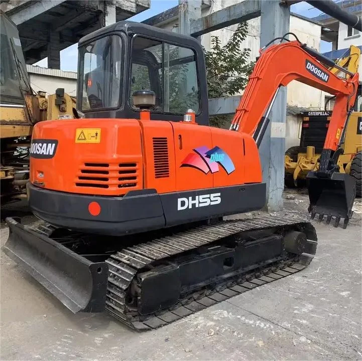 Оригинальный импортный Doosan DH55 небольшой гусеничный экскаватор распродажа
