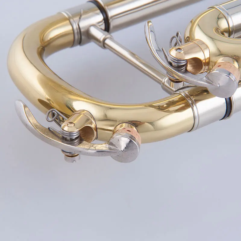 Hot sell gold Lacquer Brass Bell BB professional performance level trumpet