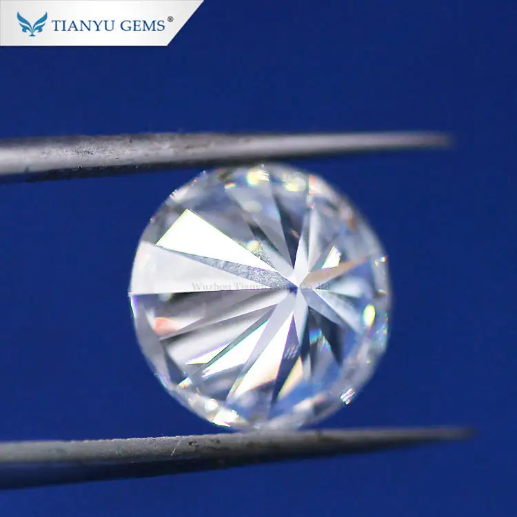 Lab diamonds moissanite wholesale 7mm round moissanite brilliant cut