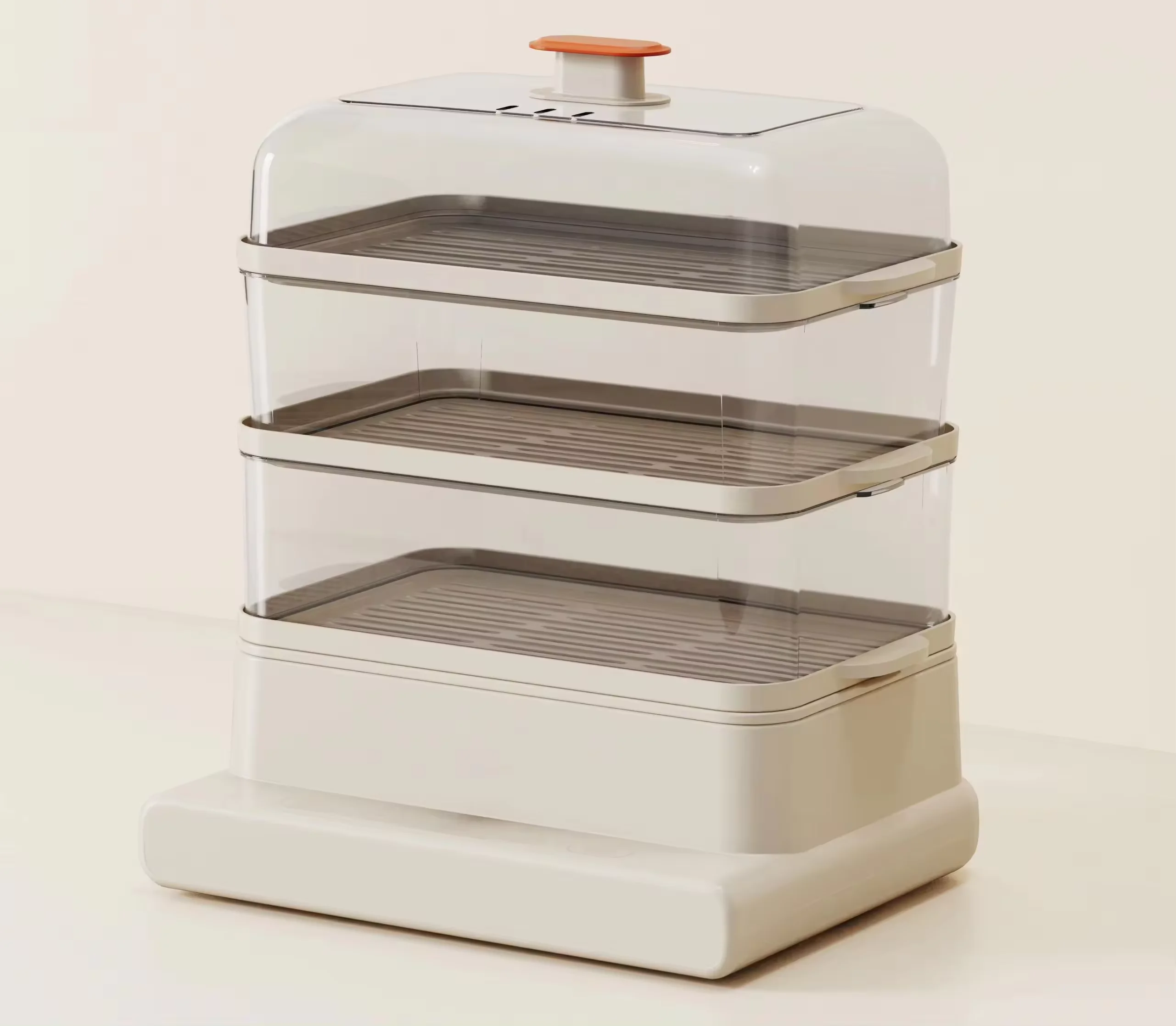 Kitchen Appliances Electric Food Steamer 3-tier 900W Powerful Fast Cooking Large Capacity