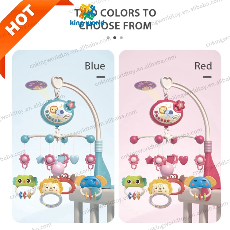 KW Animal Projection Bed Bell Baby Music Crib Mobile Toy Musical Sweet Clodle Musical Got mobile baby with Infant Hanging Toys