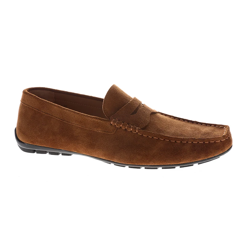 Classic Beige Genuine Calf Suede Men Casual Shoes