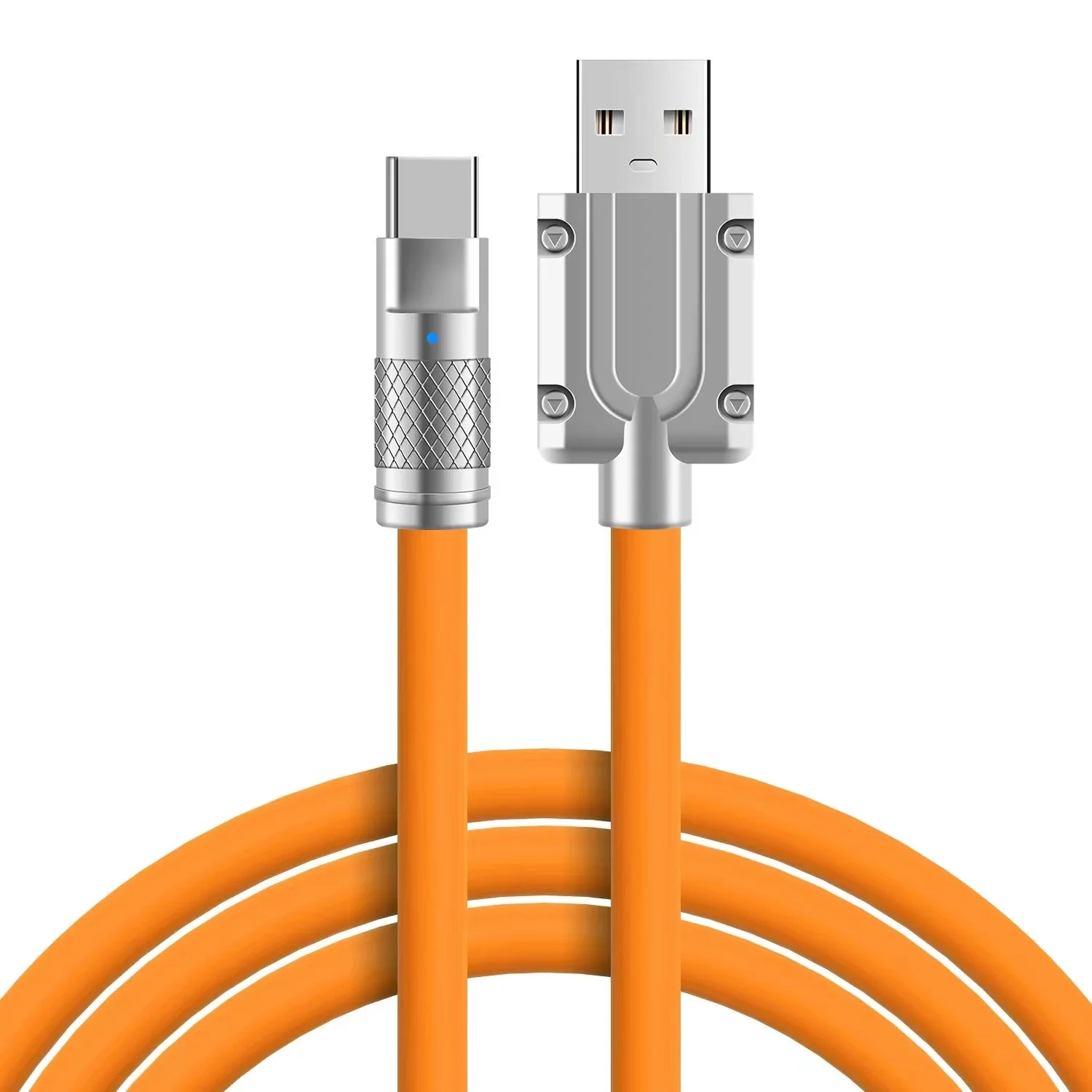2022 New Liquid Silicone Type-C USB Data cable 120W Sync Charging Cable 6A fast charging line For Samsung Huawei Xiaomi