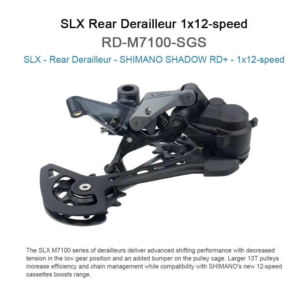 SHIMANO SMN SL-M7100-R SLX Right Shift Lever 1X12 Speed  Rear Derailleur RD-M7100-SGS 12V Mountain Bike Transmission K7 MTB Kit