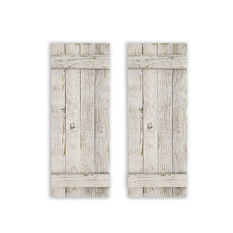 
New style window accents rustic white waterproof boards wood home decor rustic wall 