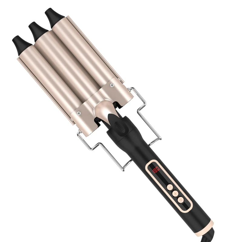 3 Barrel Curling Iron Professional Three Barrel Hair Mermaid Waves Curling Wand Fast Heating  curling iron
