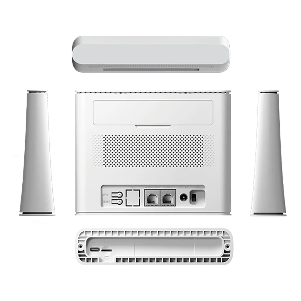 1200Mbps Qualcomm CAT6 CAT12 4G CPE wifi router 2 * Gigabit LAN Openwrt dual band LTE 4G CPE RJ11 optional