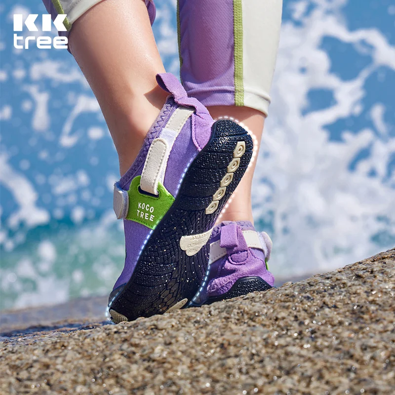 KOCOTREE Kids Summer Aqua Shoes Children Barefoot Anti Slip Breathable Water Shoes Beach Swimming Pool Stream Trekking