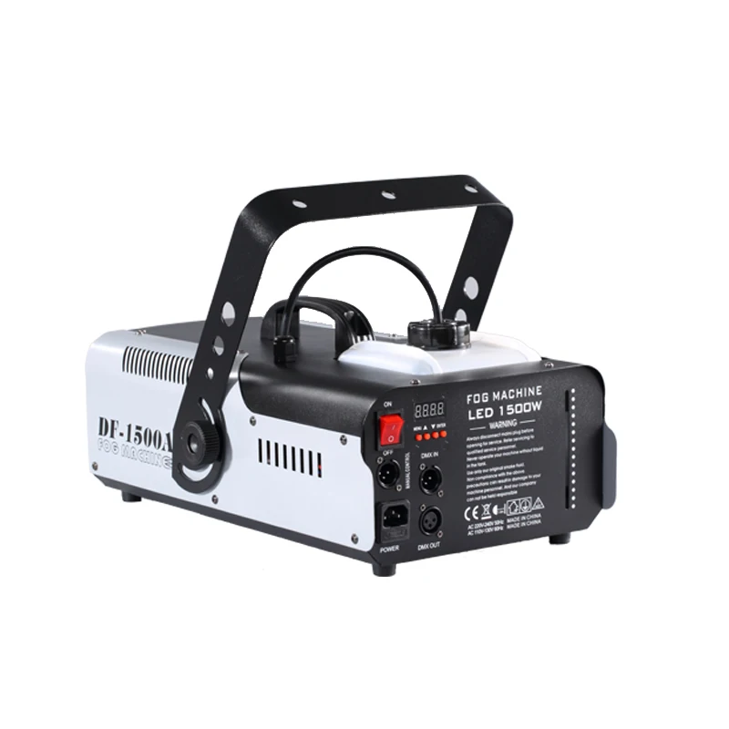 Fantastic quality durable 1500W 9*3W LED fog machine     digital display + DMX512 controller