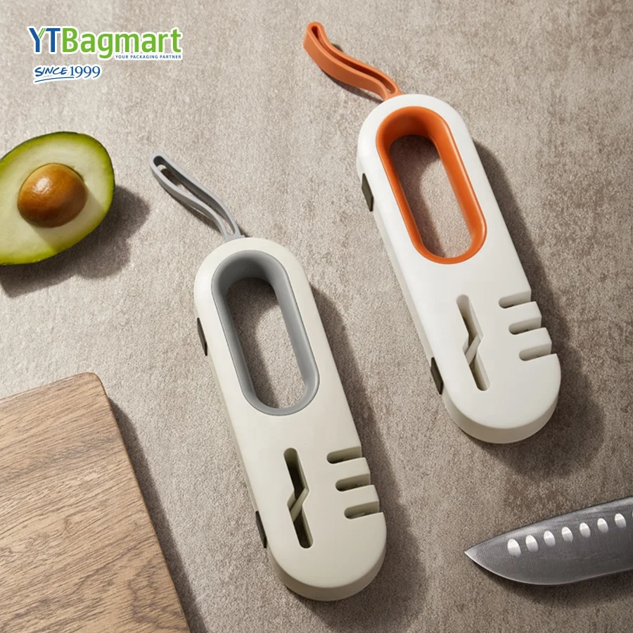 Kitchen Manual Mini Ceramic Stage Chef Commercial Universal Sharper Stainless Steel Knife Sharpener