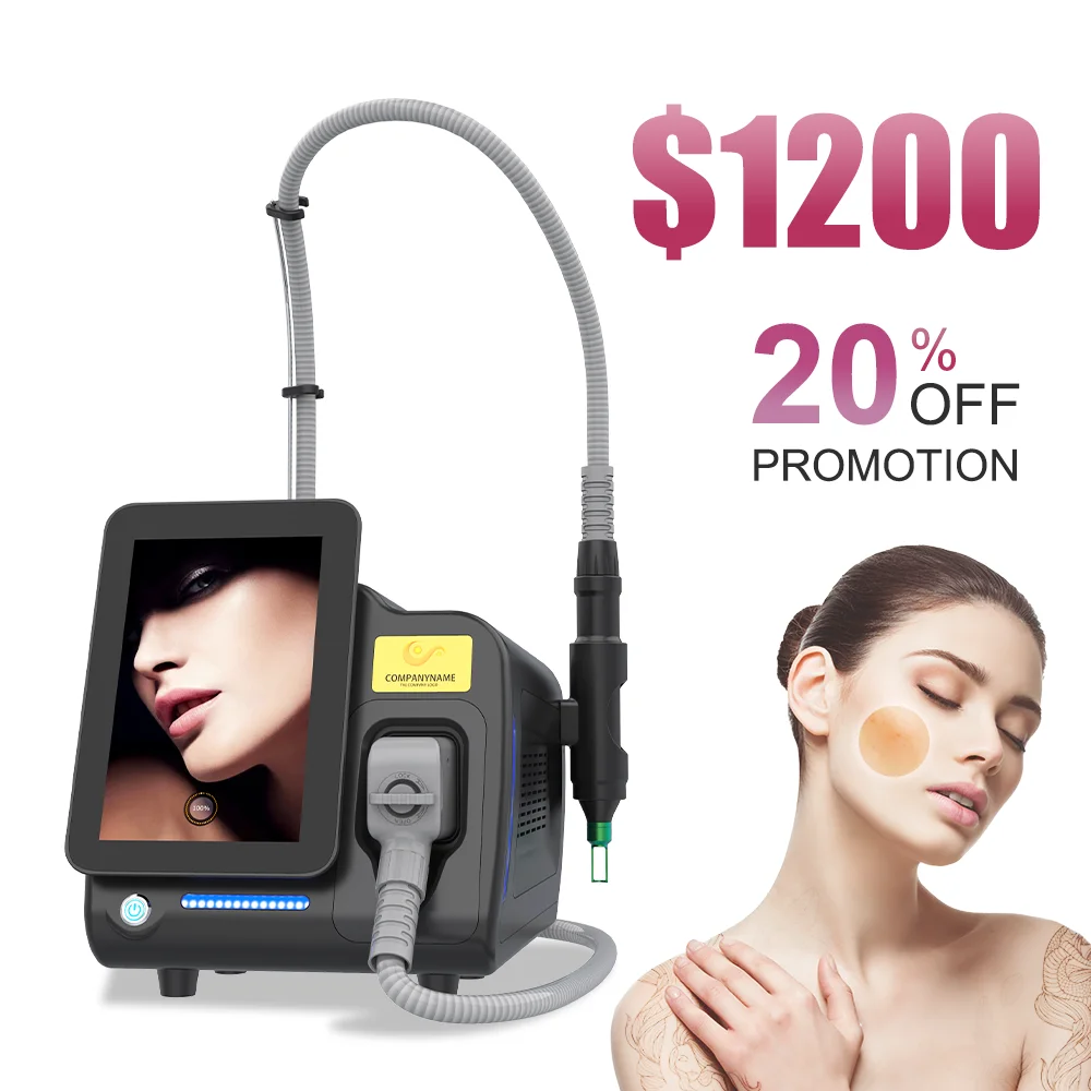 New Tech Tattoo Removal Q Switch Nd Yag Laser 532Nm 1064Nm Tattoo Removal Skin Whitening Nd Yag Laser Machine