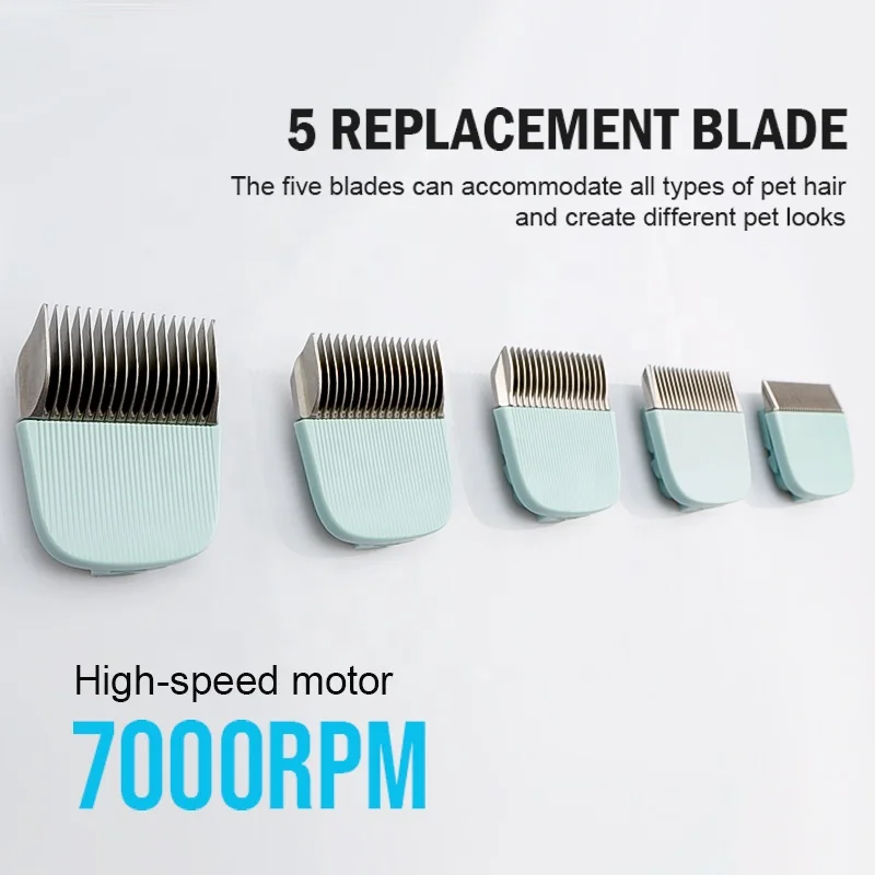 Ceramic Multi Hairdresser Pet Electric Clipper Dog Grooming Trimmer Recharge Waterproof Portable Professional Pet Hair Trimmer