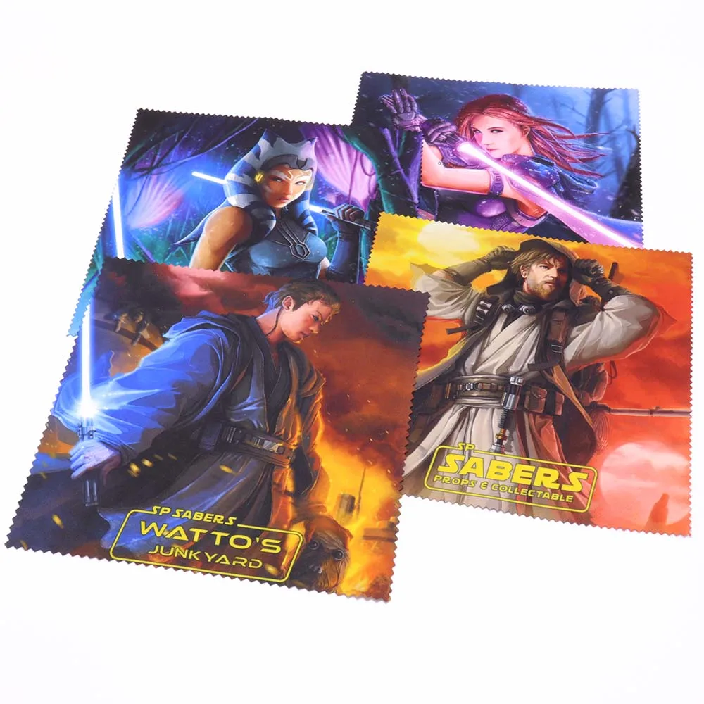 microfiber sude  4color print digital Print computer screen cleaning cloth with logo digital Print adult glasses suede cloth