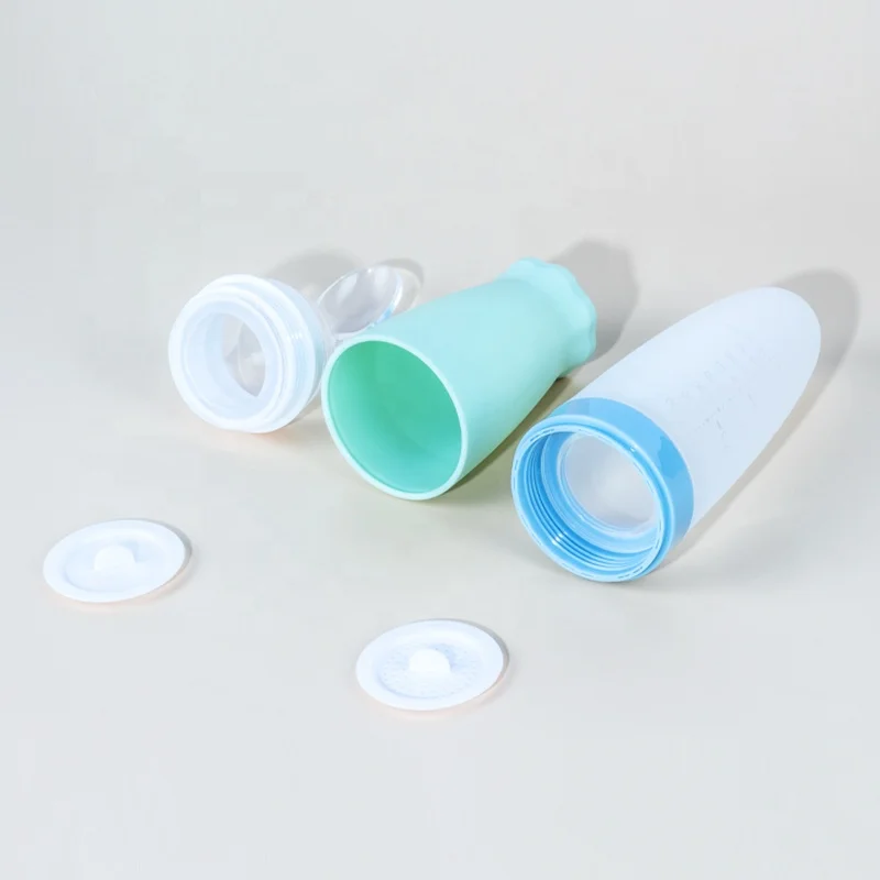 Silicone New Babi Product Baby Squeeze Rice Paste Fruit Feeding Bottle With Spoon Feeder For Kids