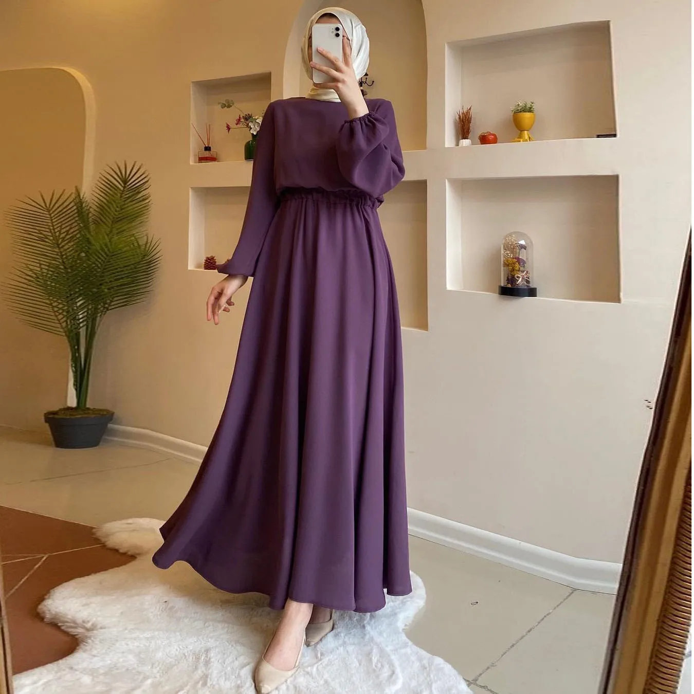 Islamic Clothing Dubai Robe abaya long skirts tunics dress for women muslim casual cheap