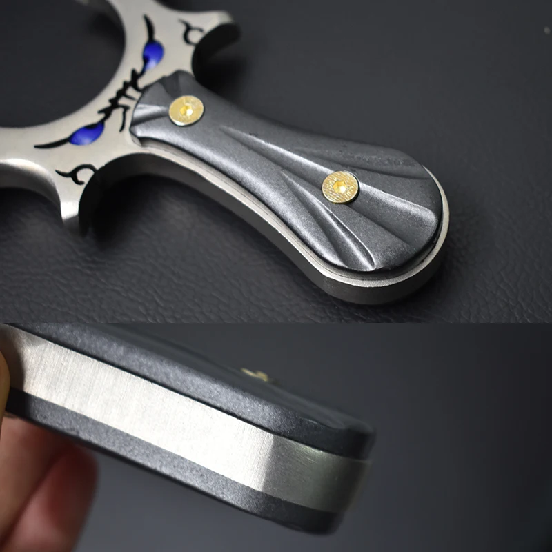 PIAOYU horizontal sight patch dark gray handle professional precision shooting archery shooting hunting metal slingshot