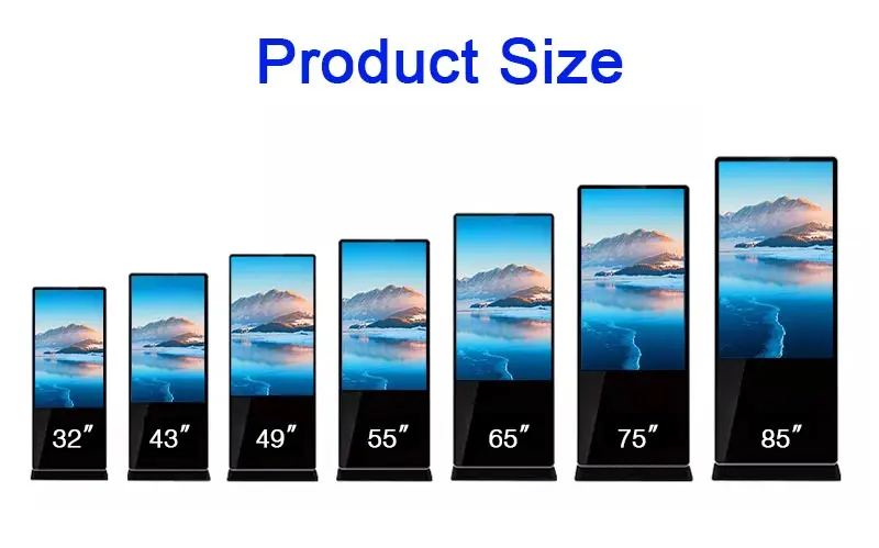 50 Inch Floor Stand Signage Display Digital Signage LCD Advertising Player Digital Totem